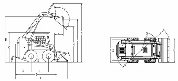 JC25 Mini Skid Steer Loader